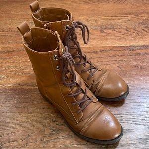 Leather upper tan/brown Aldo boots